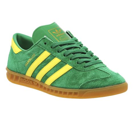 sneakers adidas groen|Adidas green leather shoes.